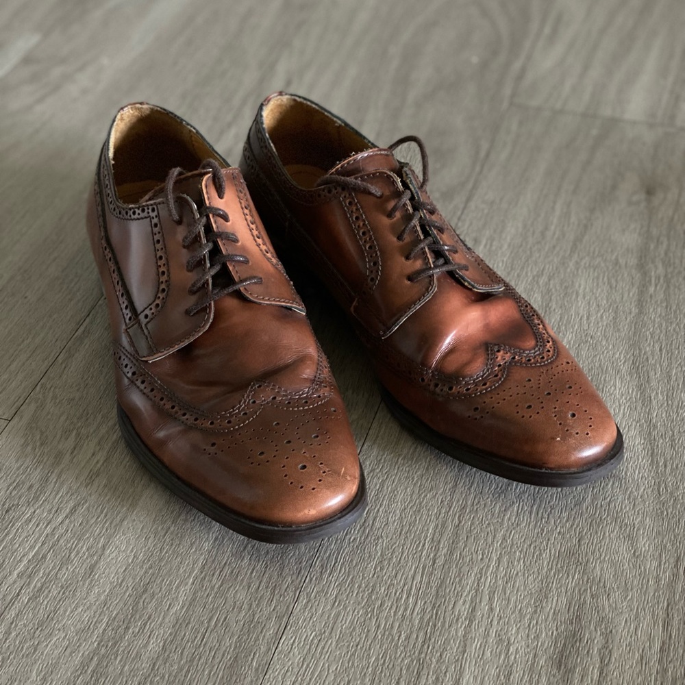 Aldo Brown Leather Dress Shoes